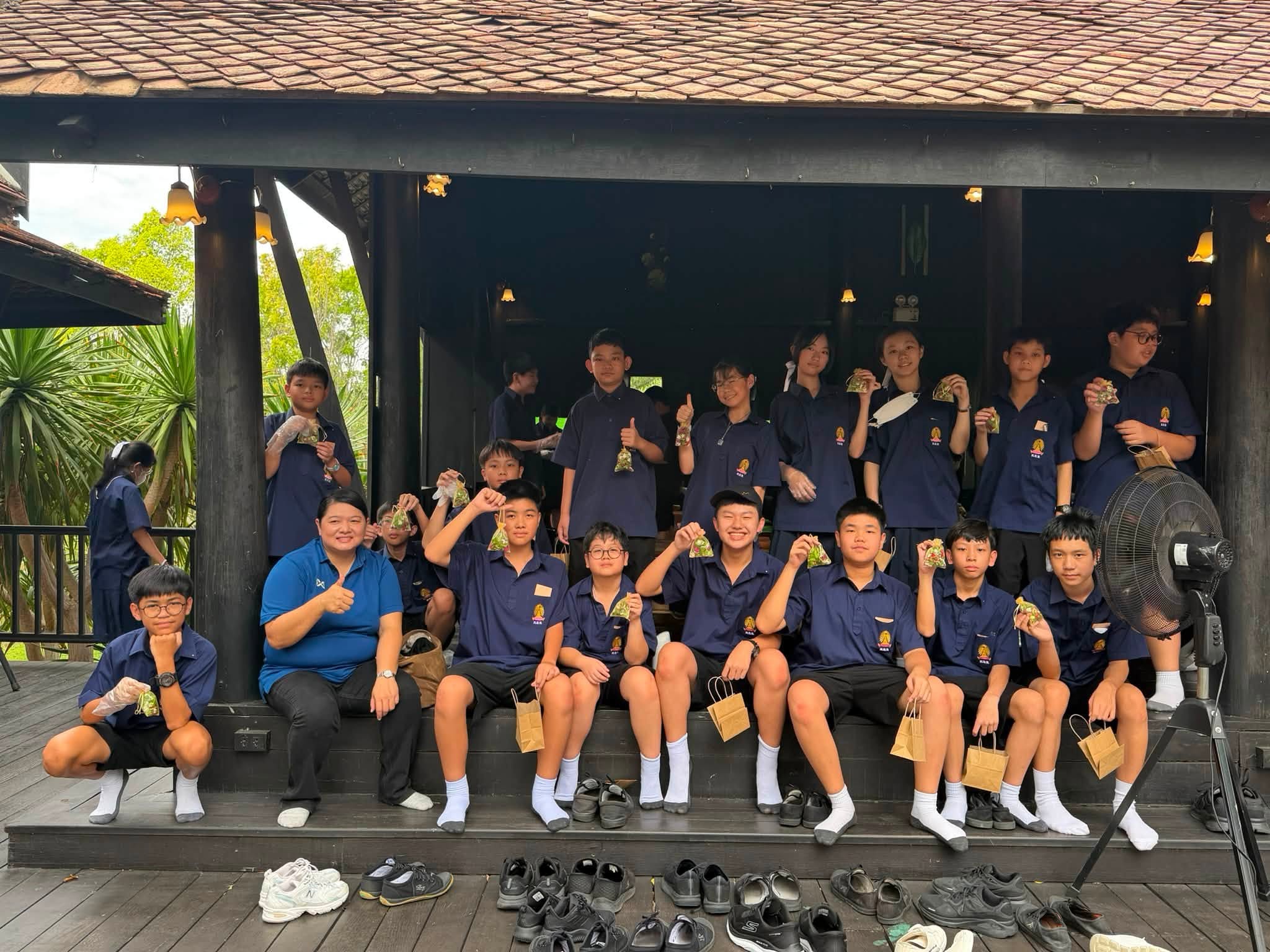 Students exploring Kanchanaburi